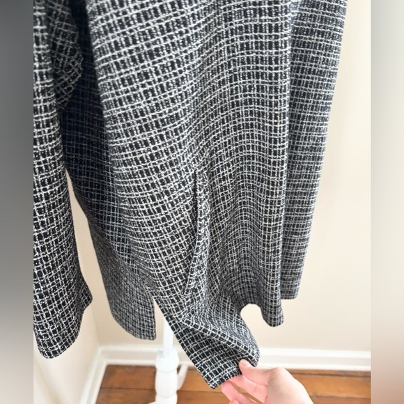 L.L. Bean Vintage Black White Houndstooth Plaid Lightweight Shacket - Picture 9 of 9